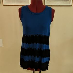 Bottomless Blue Tie Dye Muscle Tee